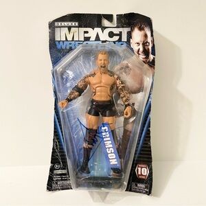 Crimson Deluxe Impact Wrestling Series 10 Action Figure Signed Damaged Box